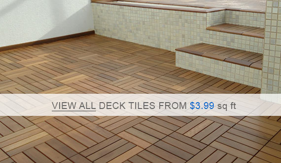 Interlocking Wood Deck Tiles