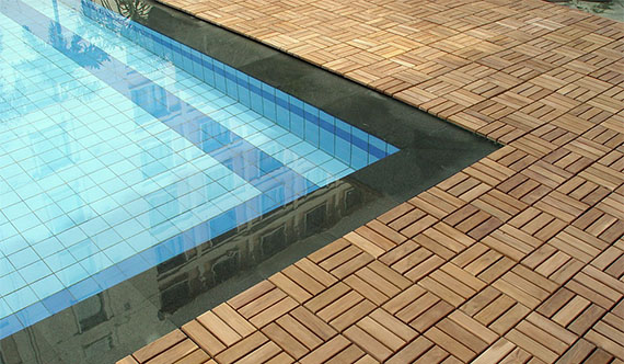 Interlocking Composite Deck Tiles