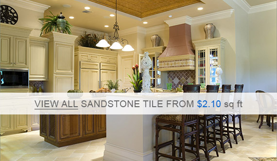 Strata Sandstone Tile - Mint Gold