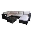 Kontiki Patio Furniture - Monte Carlo Series
7 Piece Sectional Sofa Set