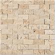 Kesir Kesir Beige Stacked Stone Brick<br>Travertine Mosaic Tile  1"x2"
Beige 1" x 2"