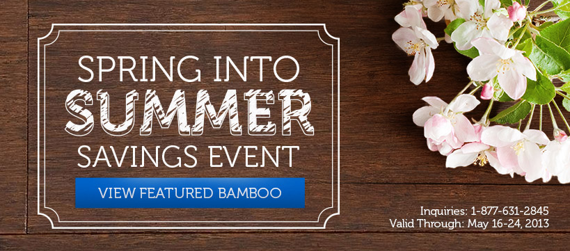 Spring into Summer Savings Event